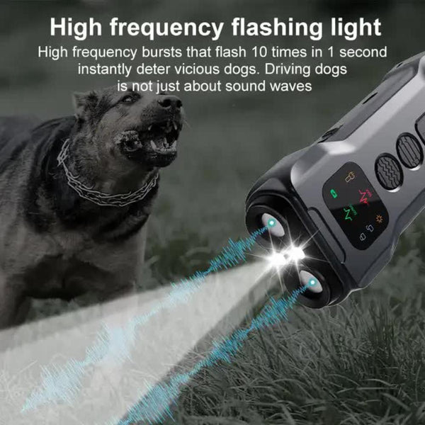 Other Training & Obedience P9 Ultrasonic Dog Repellent Device Dual Mode Flashlight And Deterrent