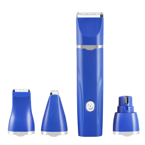 Dog Grooming Blue T70 4 In 1 Pet Grooming Kit Full Body Detail Paw Hair Trimmer & Nail Grinder