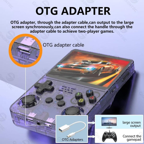 Video Game Consoles Purple Retro Portable Gaming Console With 64Gb 2 Memory Card 3D Games Hd Display And Dual Joysticks