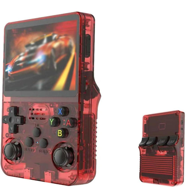 Video Game Consoles Red Retro Portable Gaming Console With 64Gb 2 Memory Card 3D Games Hd Display And Dual Joysticks