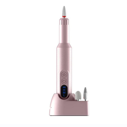 Electric Files & Tools Pink Electric Nail Drill Machine M3 Speed Adjustable Usb C Rechargeable Manicure & Pedicure Tool With 6 Ceramic Bits