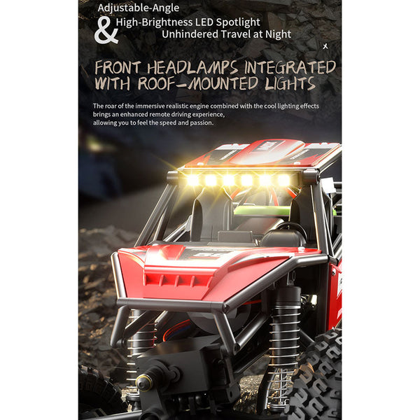 RC Model Vehicles Rock Antelope Rc Car 2.4Ghz Simulation Off Road Climbing Vehicle With Rechargeable Battery (Red)