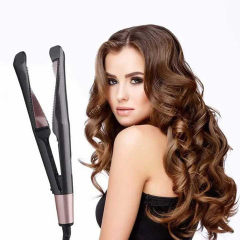 Straightening & Curling Irons 2 In 1 Hair Straightener And Curler Ceramic Ionic Styling Tool For Smooth Wavy