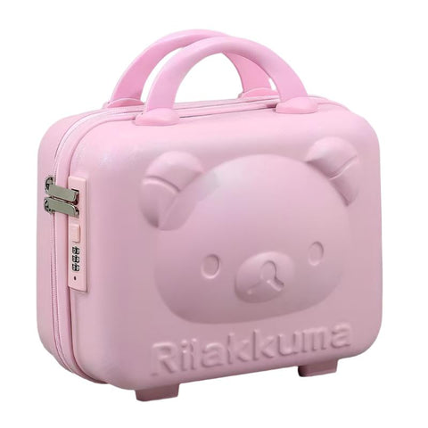 Makeup Bags & Cases Bear Makeup Box Pink With A Password Lock