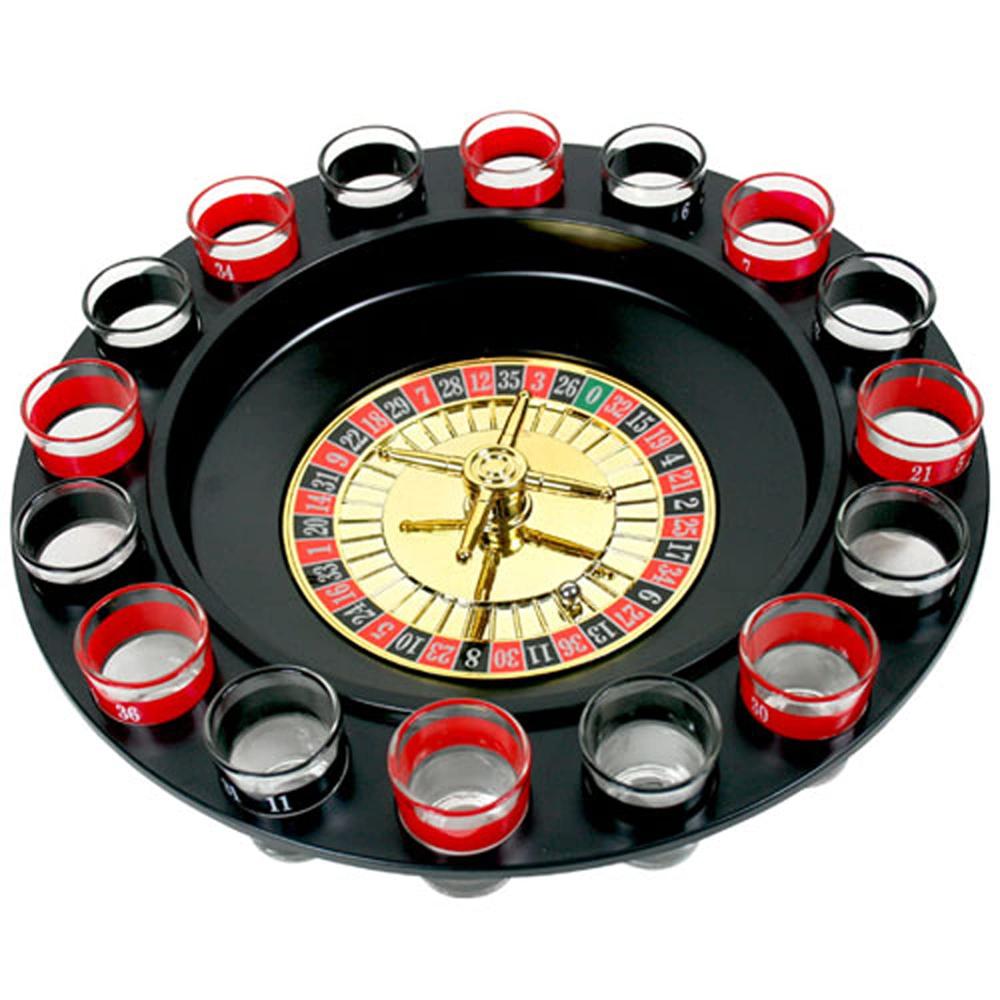 Party Games & Activities Wine Game Shot Drinking Roulette Set With Casino Spin Glass Party Bar