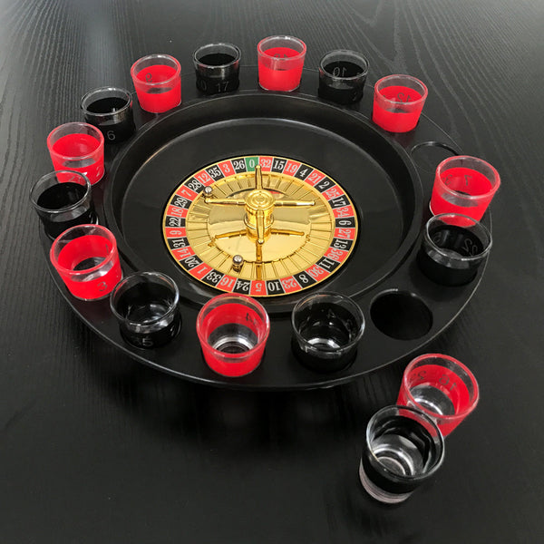 Party Games & Activities Wine Game Shot Drinking Roulette Set With Casino Spin Glass Party Bar