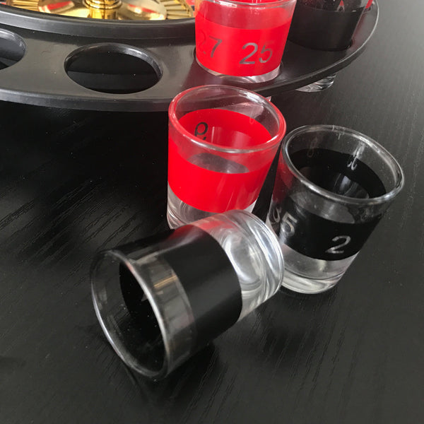 Party Games & Activities Wine Game Shot Drinking Roulette Set With Casino Spin Glass Party Bar