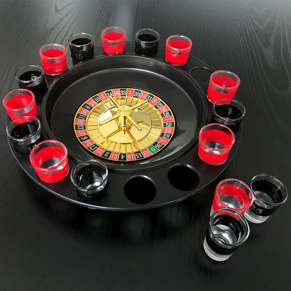 Party Games & Activities Wine Game Shot Drinking Roulette Set With Casino Spin Glass Party Bar