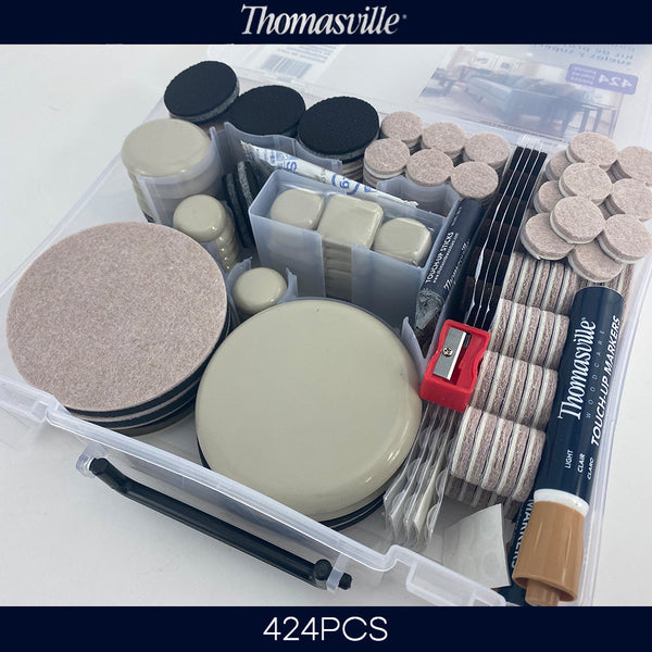 Furniture Parts Thomasville Floor Surface Protection Kit 424 Pieces Felts Bumpers Sliders Grips