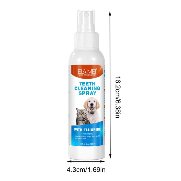 Dog Grooming 2 Pcs Pet Oral Breath Freshener Spray | Eliminates Bad Dental Care For Dogs & Cats