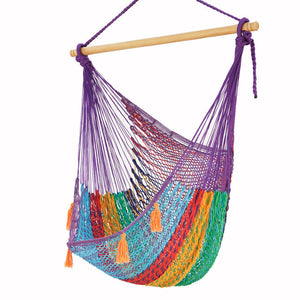 Hammocks Mayan Legacy Extra Large Outdoor Cotton Mexican Hammock Chair In Colorina Colour