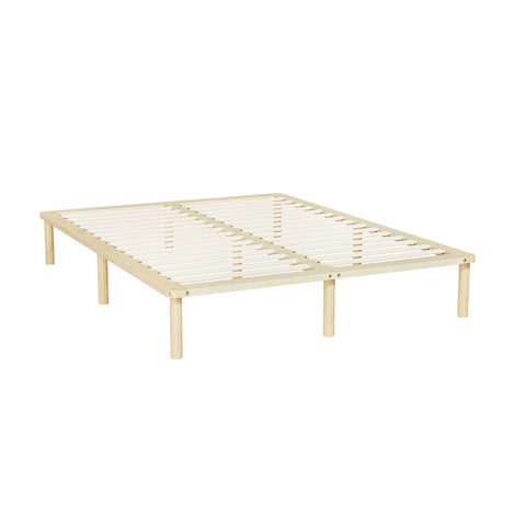 Double Bed Frames Artiss Bed Frame Double Size Wooden Base Mattress Platform Timber Pine Amba