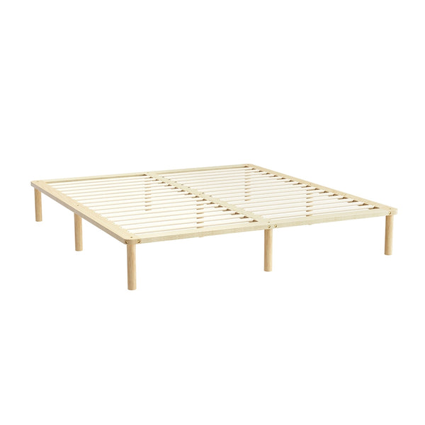 King Bed Frames Artiss Bed Frame King Size Wooden Base Mattress Platform Timber Pine Amba