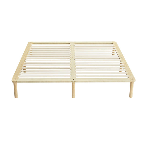 King Bed Frames Artiss Bed Frame King Size Wooden Base Mattress Platform Timber Pine Amba