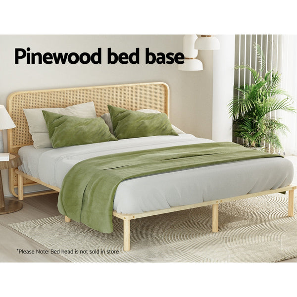 King Bed Frames Artiss Bed Frame King Size Wooden Base Mattress Platform Timber Pine Amba