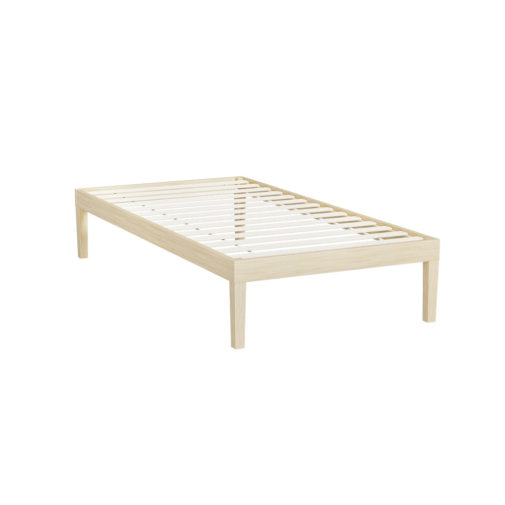 Single Bed Frames Artiss Bed Frame Single Size Wooden Base Mattress Platform Timber Pine Bruno