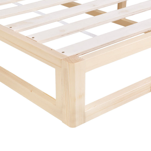 King Bed Frames Artiss Bed Frame King Size Wooden Base Mattress Platform Timber Pine Kalam