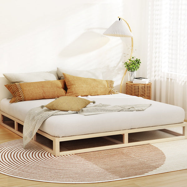 King Bed Frames Artiss Bed Frame King Size Wooden Base Mattress Platform Timber Pine Kalam