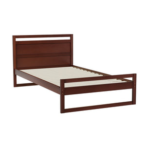 King Single Bed Frames Artiss Bed Frame King Single Size Wooden Walnut Witton