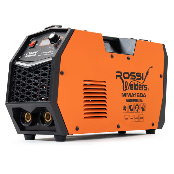 Inverter Welders Rossi 160 Amp Inverter Stick Welder Mma Arc Dc Multi Metal Gasless Welding Machine For Stainless Steel Aluminium And More 15A Plug