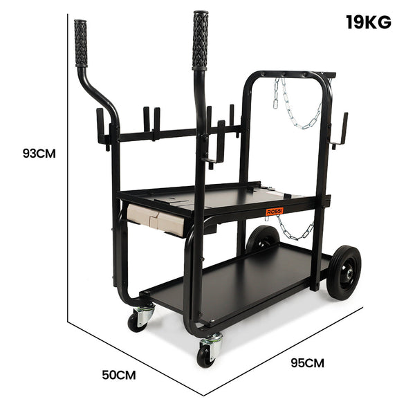 Other Welding Equipment Rossi Heavy Duty 160Kg Capacity Welding Trolley Cart With Consumables Case