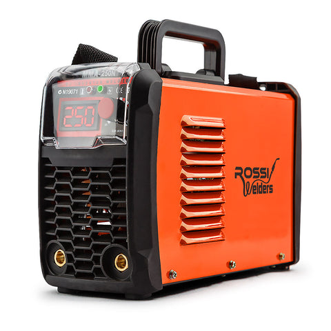 Inverter Welders Rossi 250 Amp Stick Welder Portable Arc Mma Inverter Welding Machine 15A Plug