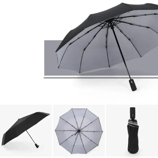 Umbrellas Windproof Double Layer Resistant Umbrella Fully Automatic For Men And Women