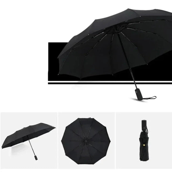 Umbrellas Windproof Double Layer Resistant Umbrella Fully Automatic For Men And Women