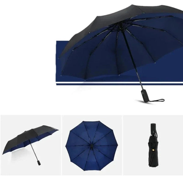 Umbrellas Windproof Double Layer Resistant Umbrella Fully Automatic For Men And Women