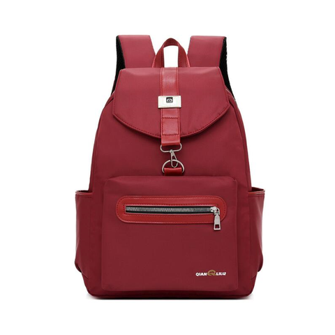 Women's Bags & Handbags Women Anti Theft Large Capacity Bag Light Weight Backpack Red