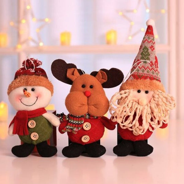 Seasonal Decorations A Small Cartoon Doll For Christmas Decoration Multi B 9825Cm