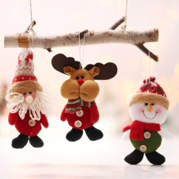 Seasonal Decorations A Small Cartoon Doll For Christmas Decoration Multi B 9825Cm