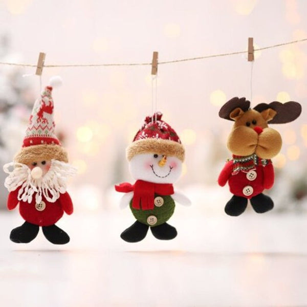 Seasonal Decorations A Small Cartoon Doll For Christmas Decoration Multi B 9825Cm