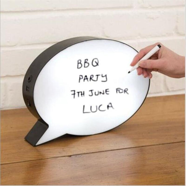 Lamps Speech Bubble Light Box Home Decor Night