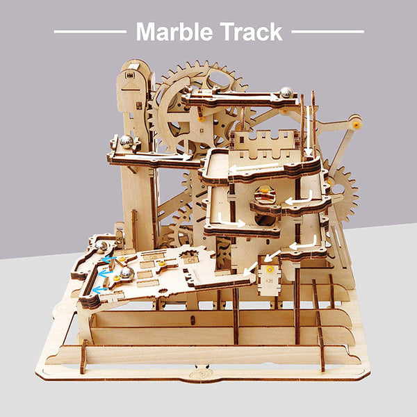 Puzzles Robotime Rokr Blocks Marble Race Run Maze Balls Track Diy 3D Wooden Puzzle Coast