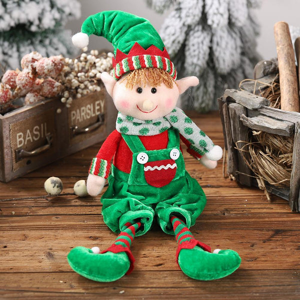 Seasonal Decorations 48Cm Cute Christmas Elf Soft Toy Decoration