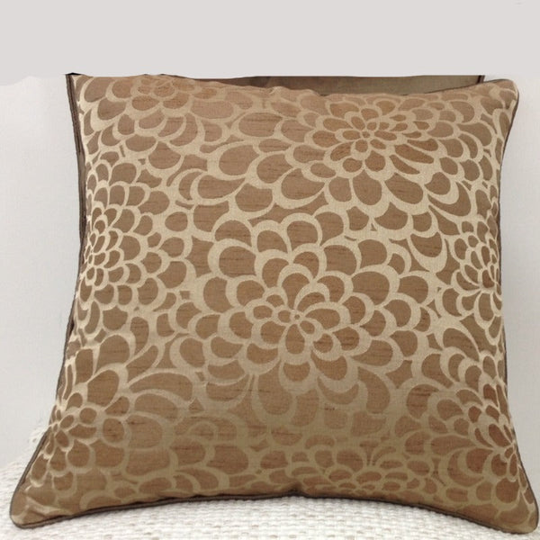 Cushion Covers Flower Beige Petal Design Cushion Cover