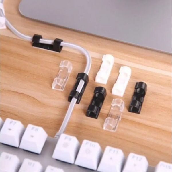 Cable Ties & Organisers 20Pcs Abs Cable Clip Organizer Transparent