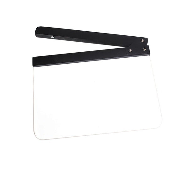 Movie Camera Accessories Acrylic Clapboard Dry Erase Director Film Movie Clapper Board Slate 9.6 11.7