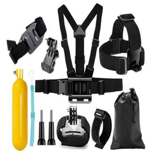 Straps & Hand Grips Action Camera Accessories Set Head Strap Chest Mount Kit For Gopro Hero 6 / 5S 4 3 2 1 Sj4000 Black