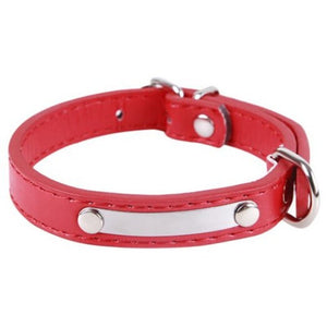 Small Animal Supplies Adjustable Pu Leather Dog Pet Collar Large