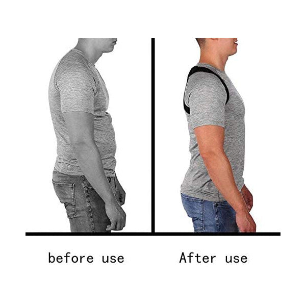 Adjustable Back Posture Corrector Clavicle Spine Shoulder Lumbar Brace Support Belt Correction Prevents Slouching