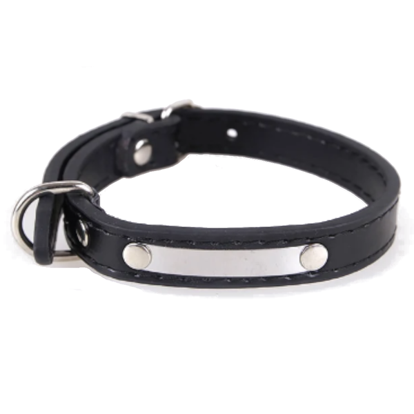 Small Animal Supplies Adjustable Pu Leather Dog Pet Collar Large