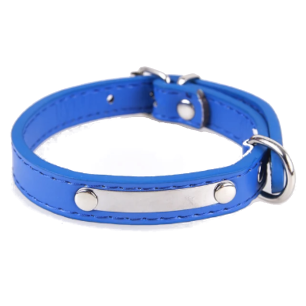 Small Animal Supplies Adjustable Pu Leather Dog Pet Collar Large