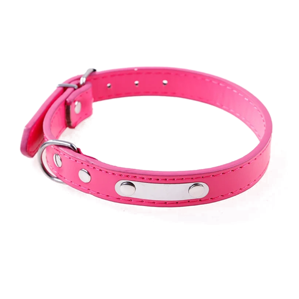 Small Animal Supplies Adjustable Pu Leather Dog Pet Collar Large