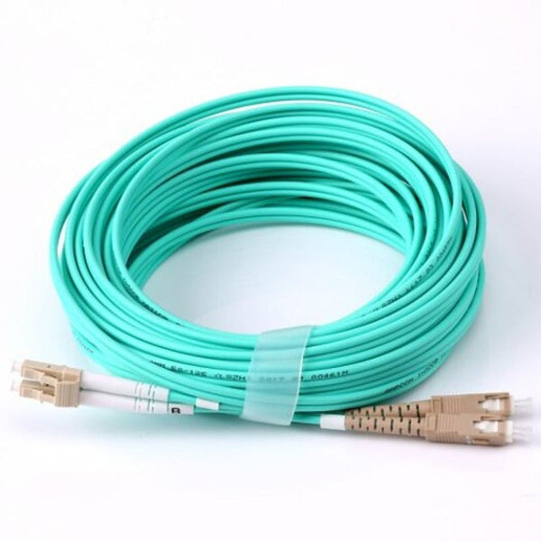 Fibre Optic Cables 10Gb Multumode Duplex 50 125 Lzsh Fiber Cable Lc To Sc Om3 Patch Cord 3M Blue