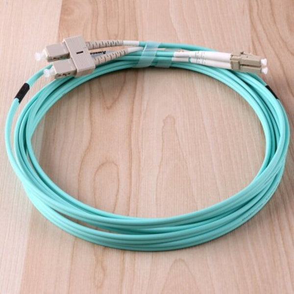 Fibre Optic Cables 10Gb Multumode Duplex 50 125 Lzsh Fiber Cable Lc To Sc Om3 Patch Cord 3M Blue