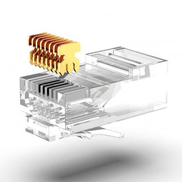 Plugs, Jacks & Wall Plates Cat5e Modular Plug Ethernet Cable Rj45 Connector 30U 50U Gold Plated 30Pcs