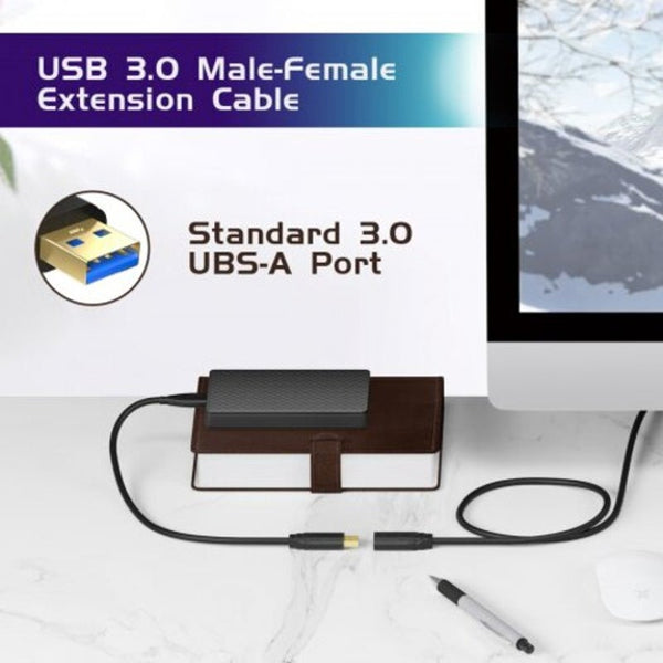 USB Cables, Hubs & Adapters Usb To Extension Cable 3.0 5Gbps Male Female Adapter Cord 1M Black