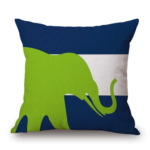 Cushions & Decorative Pillows An Elephant Shadow On Cotton Linen Pillow Cover